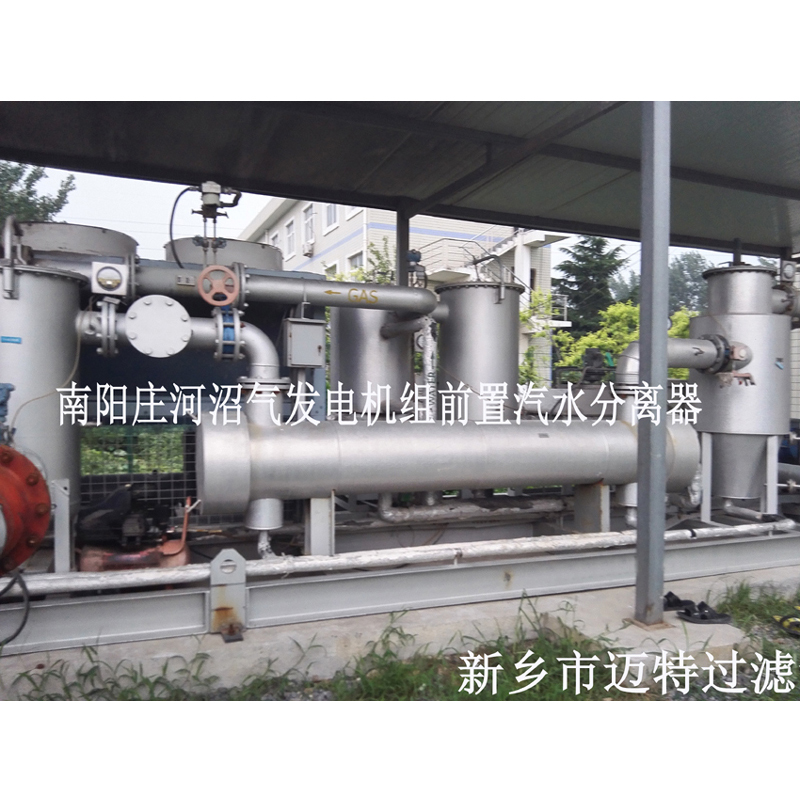 河南南陽垃圾沼氣發電廠燃燒機前氣體處理模塊，